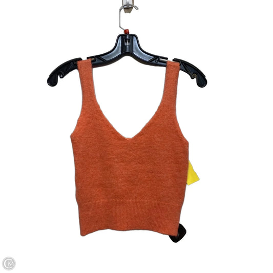 Top Sleeveless By Mng In Orange, Size: Xs