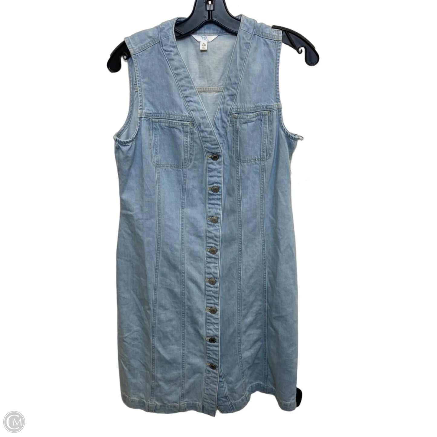 Dress Casual Short By Time And Tru In Blue Denim, Size: S