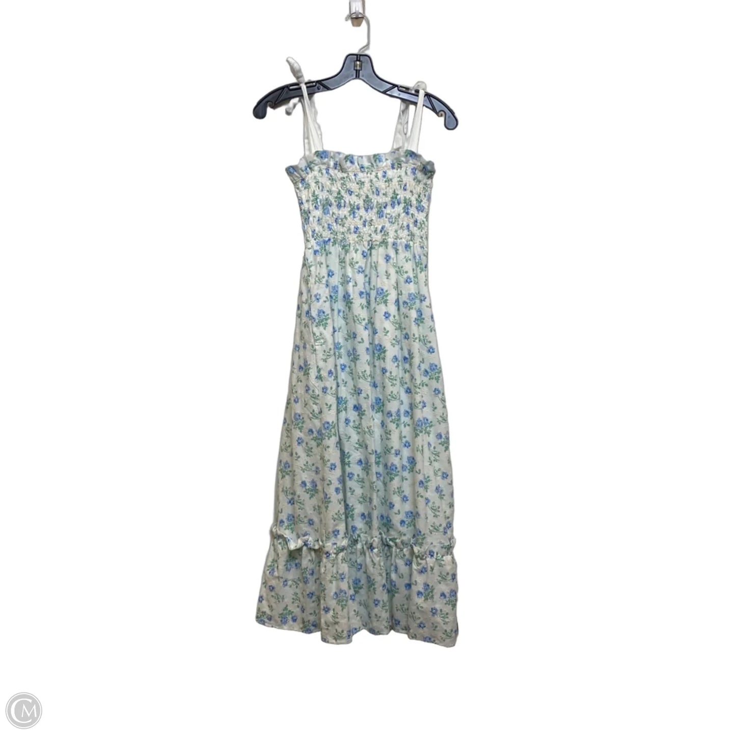 Dress Casual Maxi By Mable In Blue & White, Size: S