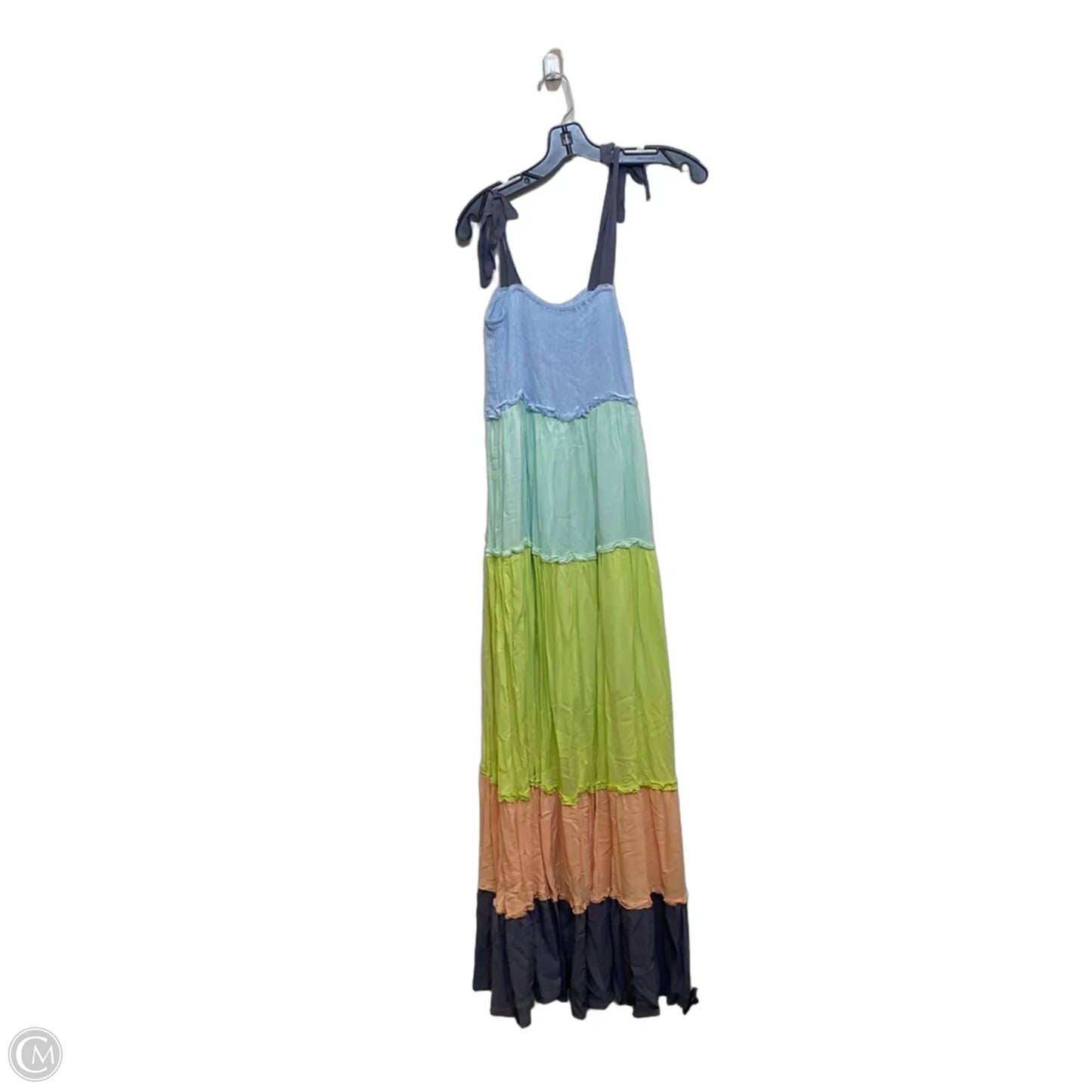 Dress Casual Maxi By Davi & Dani In Blue & Green, Size: S