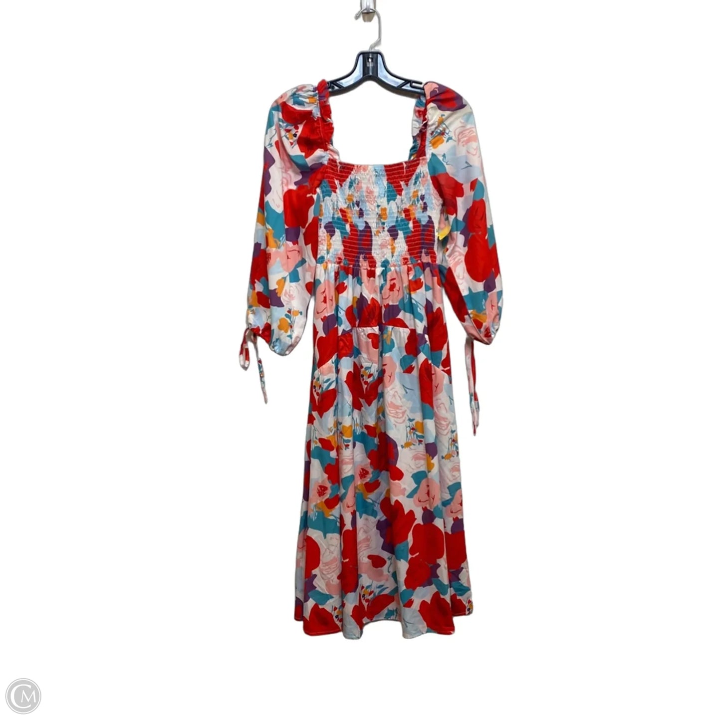 Dress Casual Maxi By Sunday Up In Blue & Red, Size: S