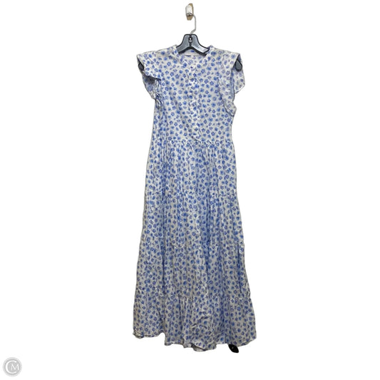 Dress Casual Maxi By Olivaceous In Blue & White, Size: S