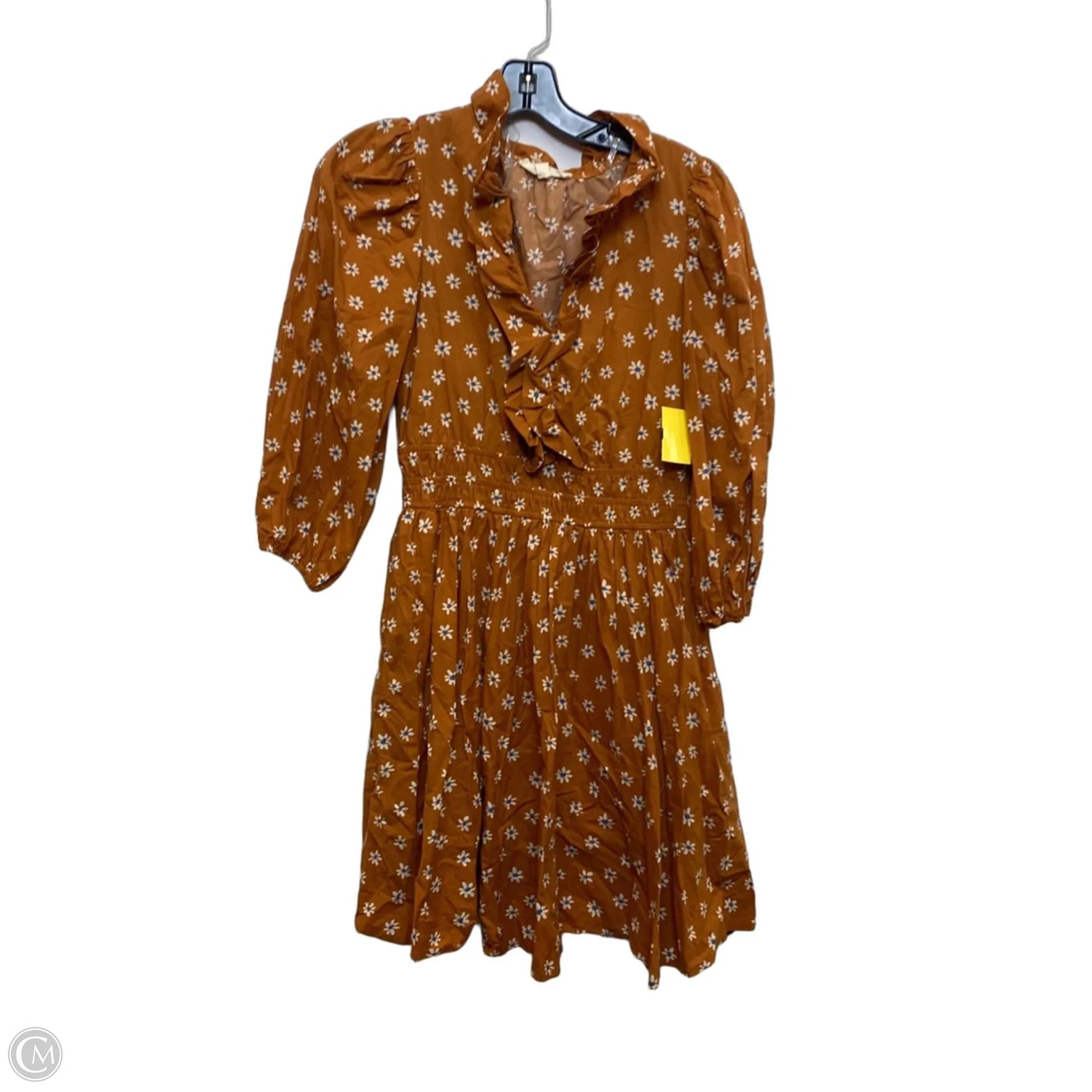 Dress Casual Short By Entro In Brown & Cream, Size: S