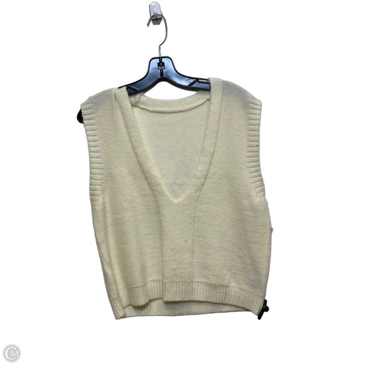 Vest Sweater By Shein In Cream, Size: S