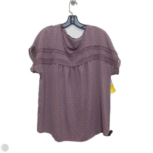 Top Short Sleeve By Dokotoo In Purple, Size: Xl