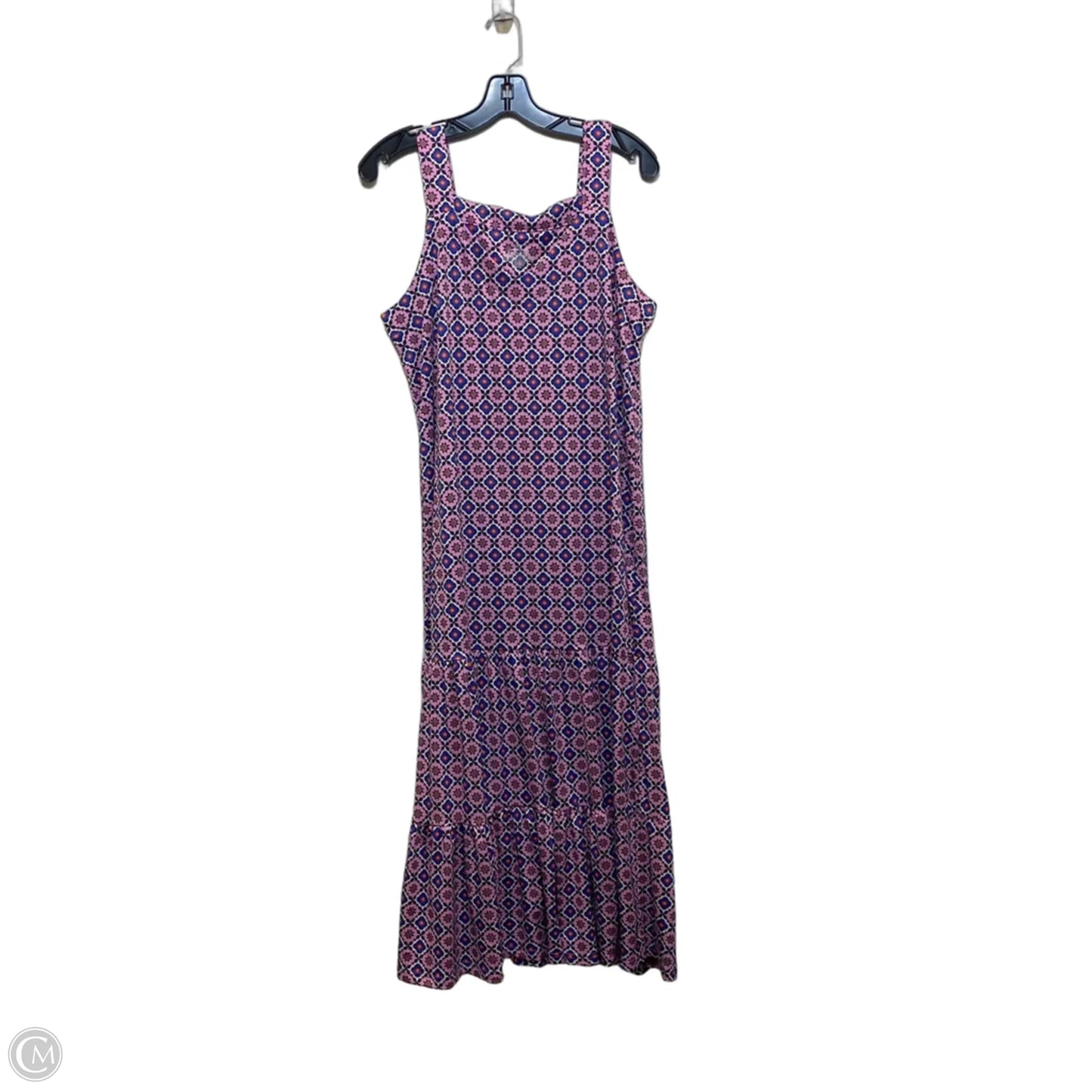 Dress Casual Maxi By Cuddl Duds In Blue & Purple, Size: M