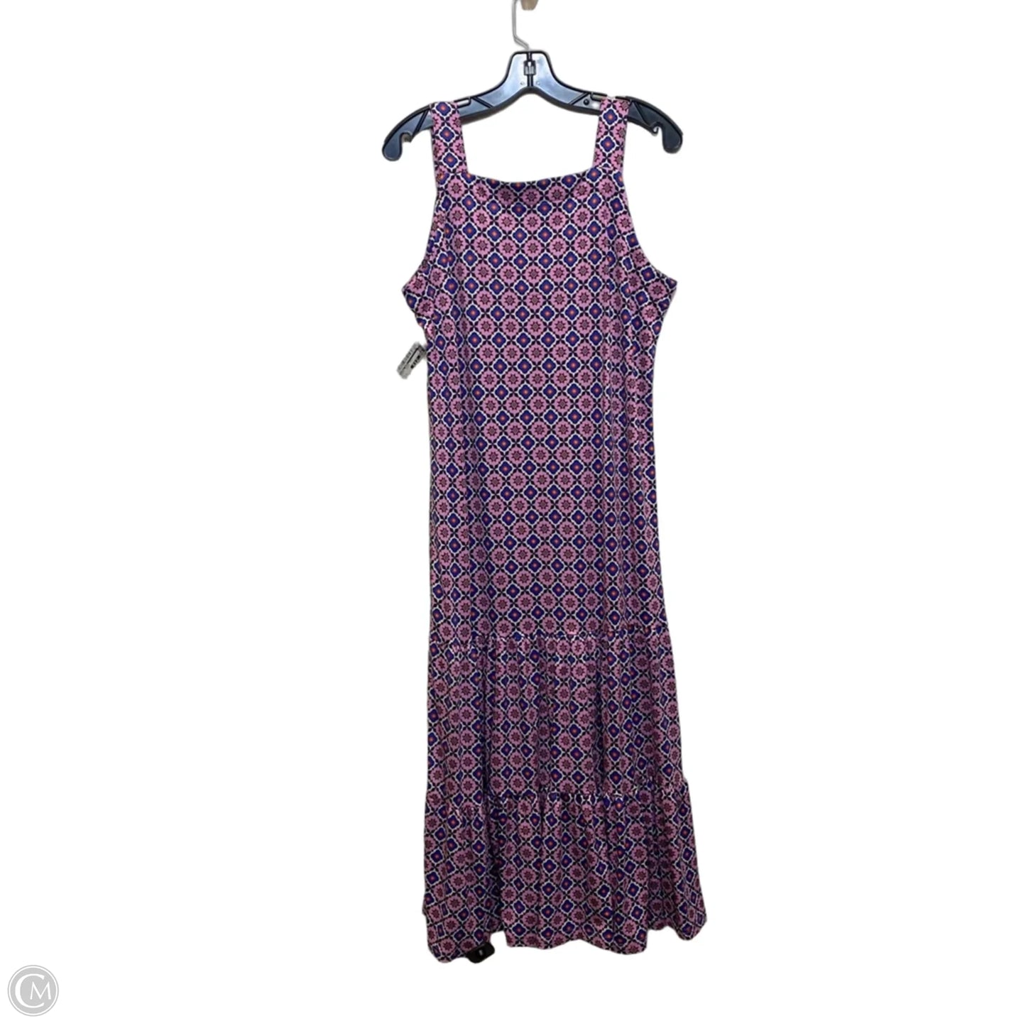 Dress Casual Maxi By Cuddl Duds In Blue & Purple, Size: M