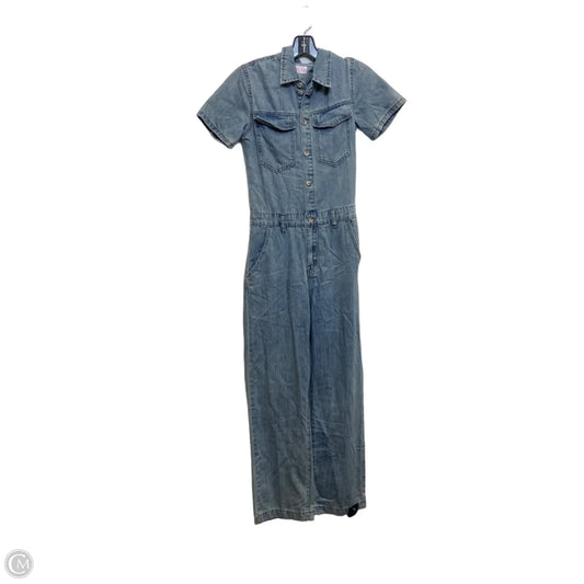 Jumpsuit By Pink Lily In Blue Denim, Size: Xs
