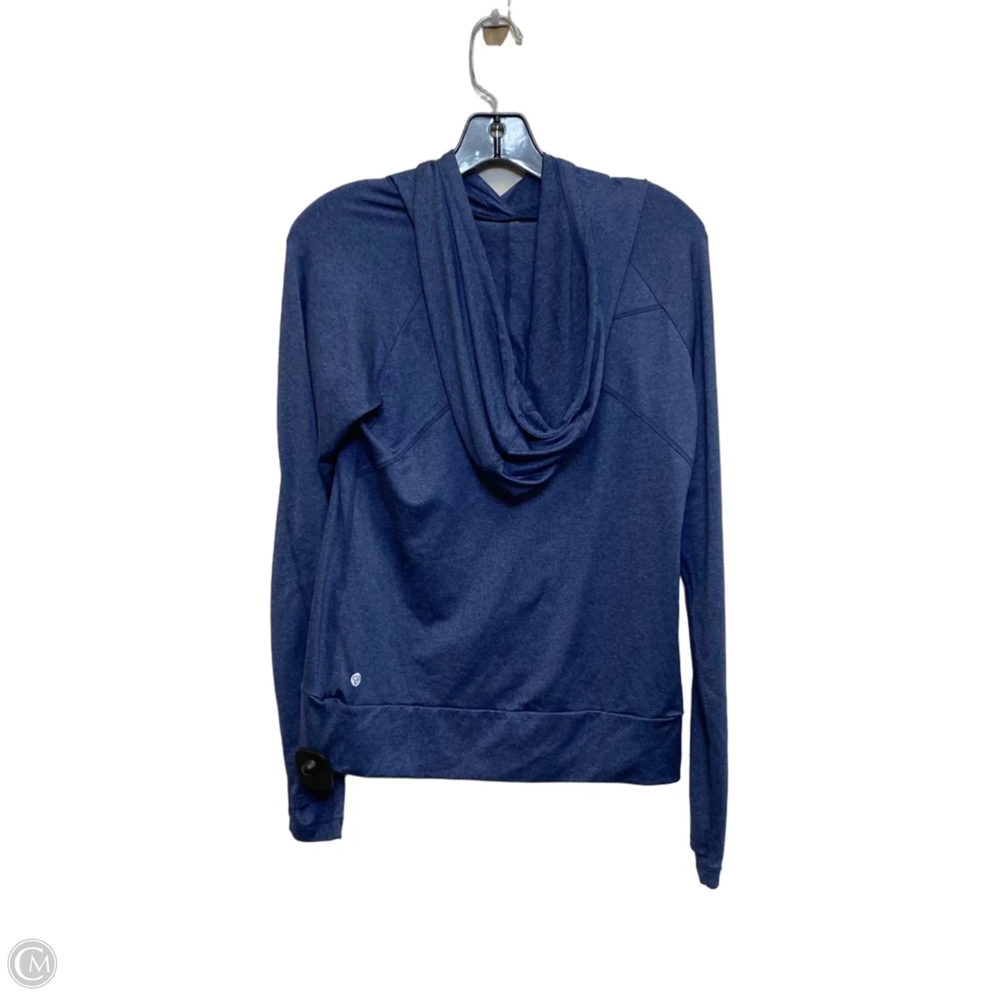 Athletic Top Long Sleeve Hoodie By Zella In Blue, Size: S