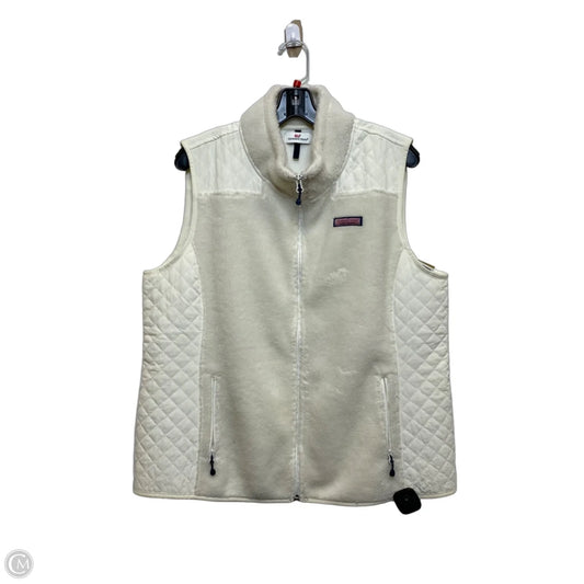 Vest Designer By Vineyard Vines In Cream, Size: Xl
