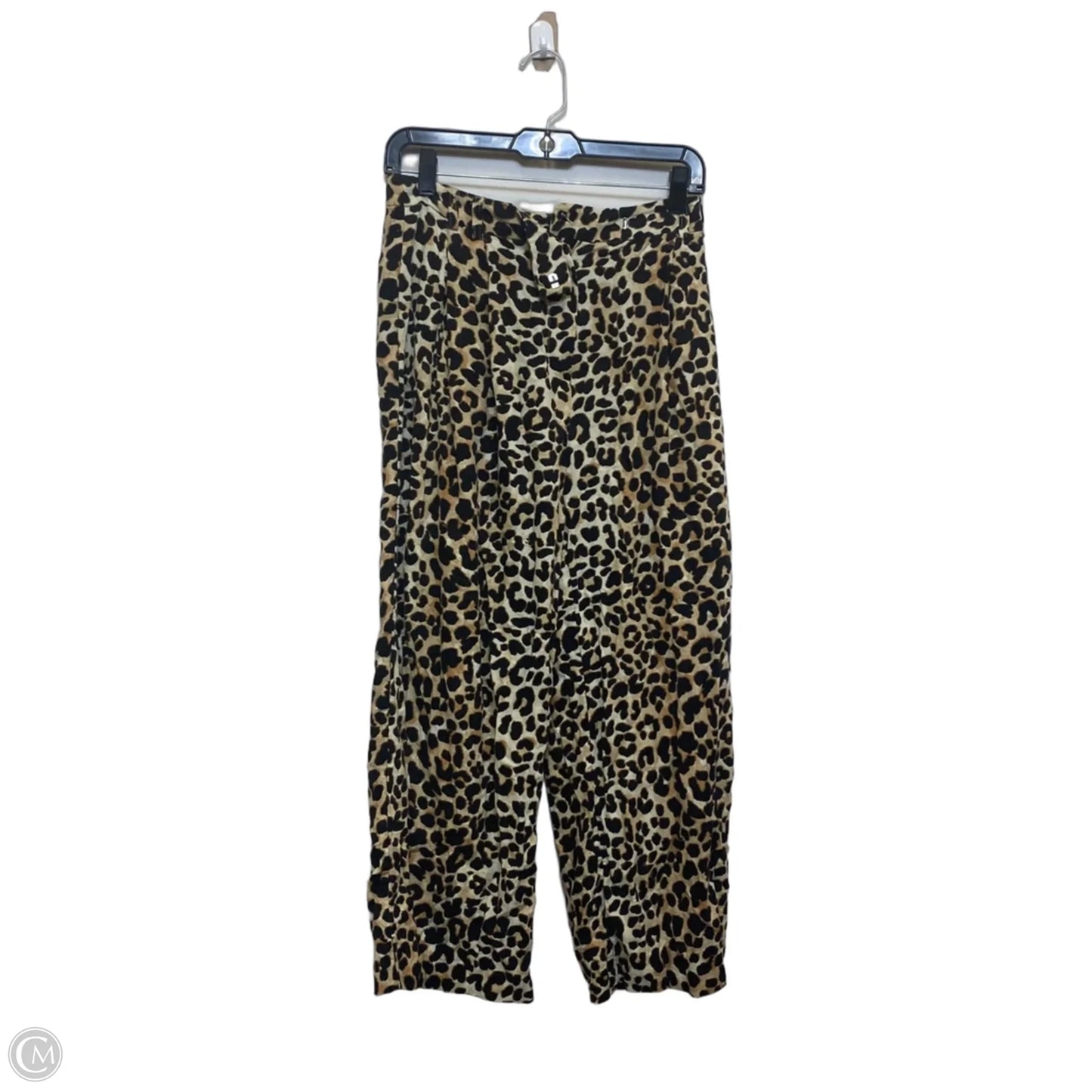 Pants Linen By Top Shop In Animal Print, Size: 4