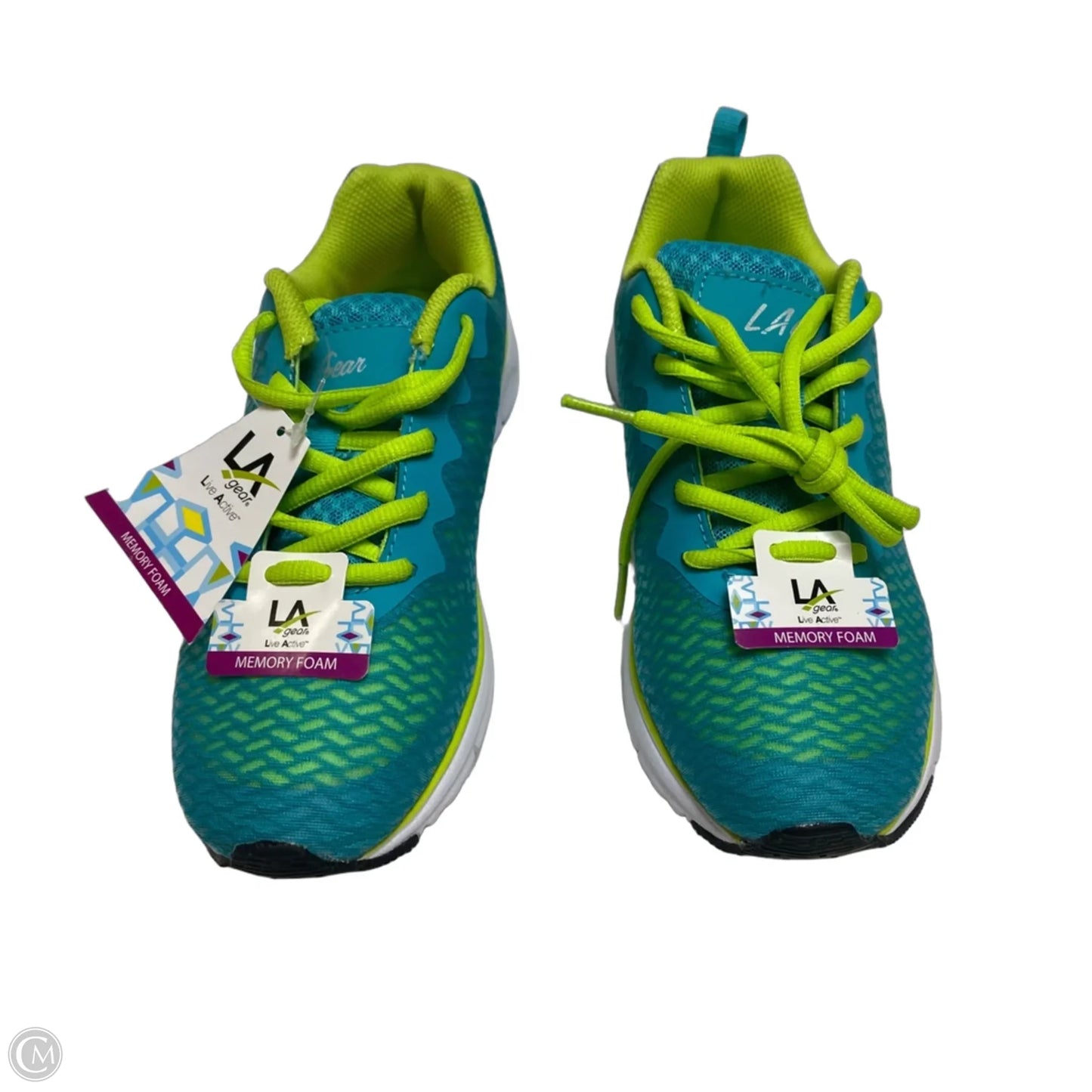 Shoes Athletic By La Gear In Blue & Green, Size: 7.5