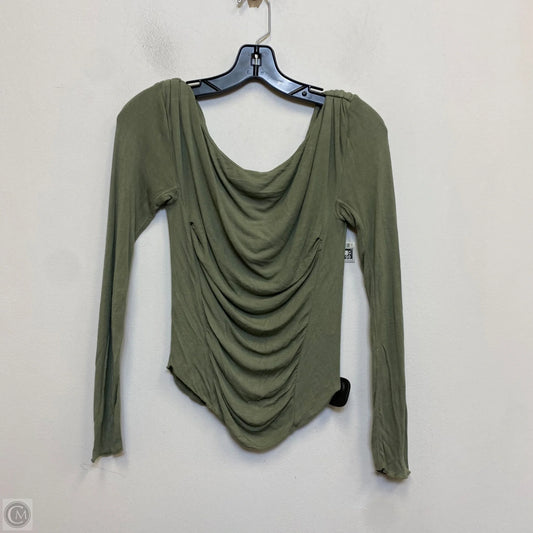 Top Long Sleeve By Free People In Green, Size: Xs