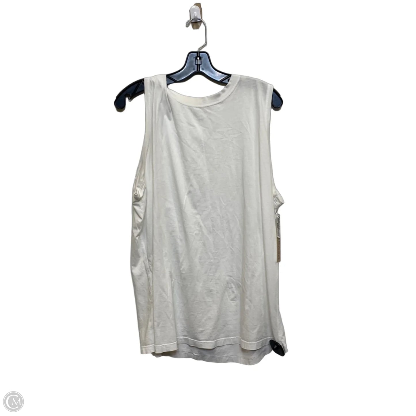 Athletic Tank Top Designer By Lululemon In White, Size: L