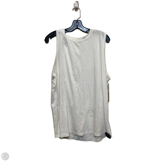 Athletic Tank Top Designer By Lululemon In White, Size: L