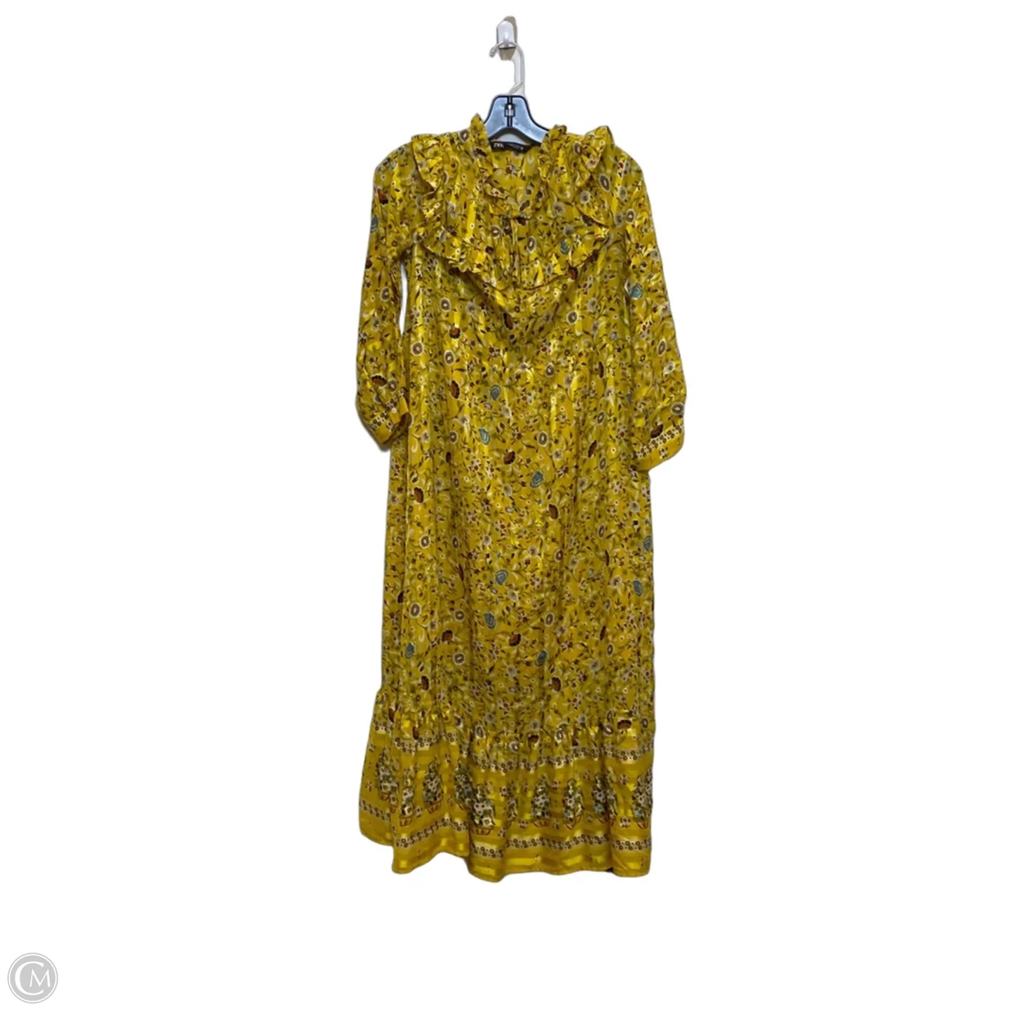 Dress Casual Maxi By Zara In Yellow, Size: S