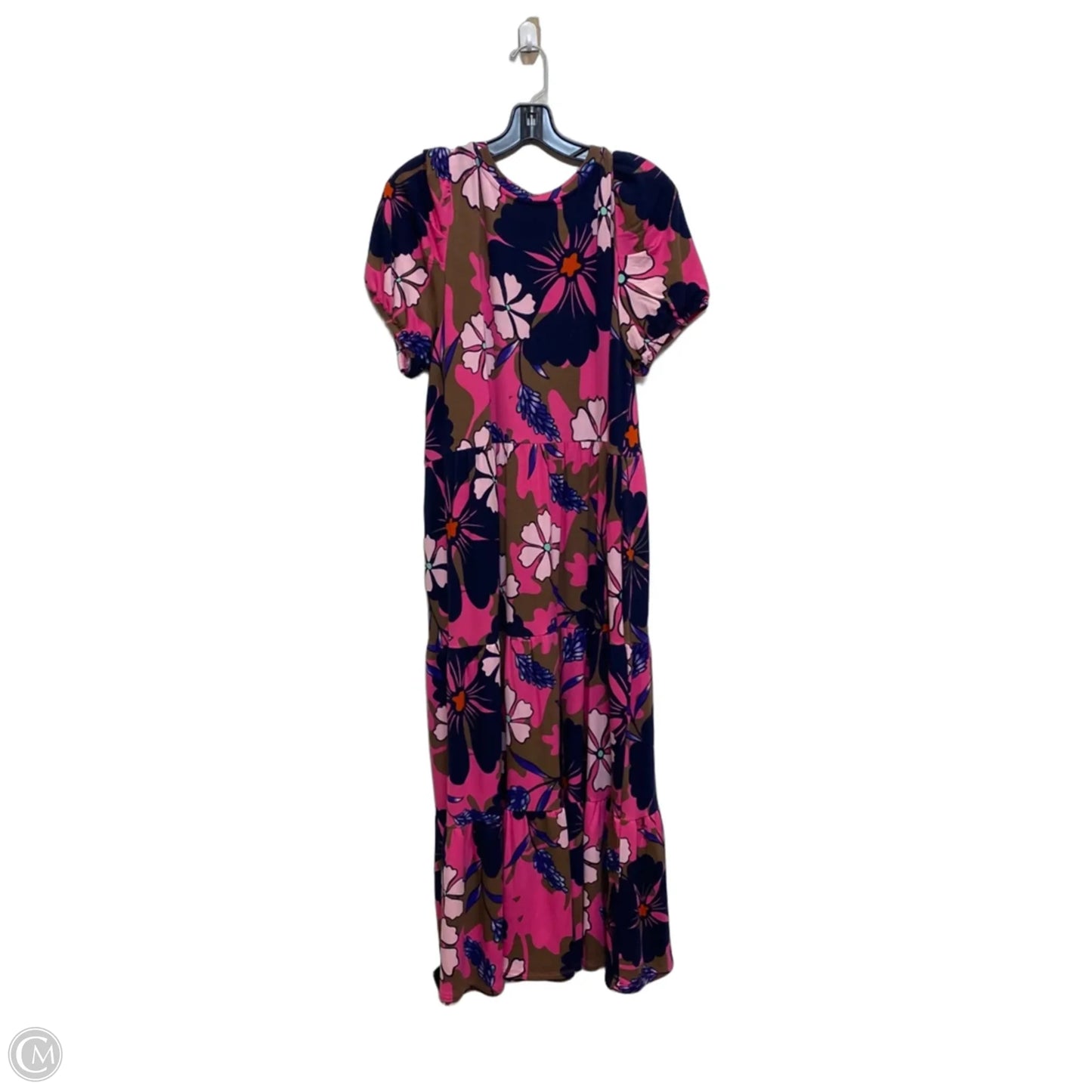 Dress Casual Maxi By Crown And Ivy In Blue & Pink, Size: L