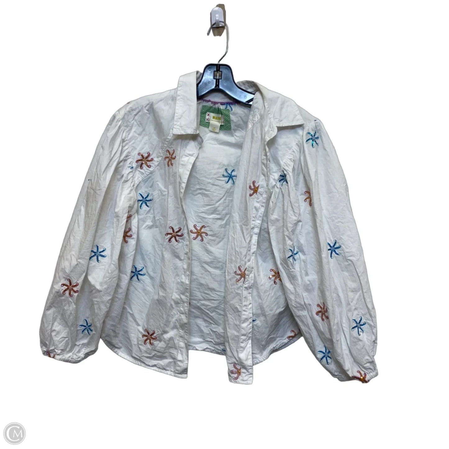 Top 3/4 Sleeve By Maeve In White, Size: S
