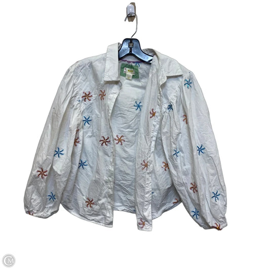 Top 3/4 Sleeve By Maeve In White, Size: S