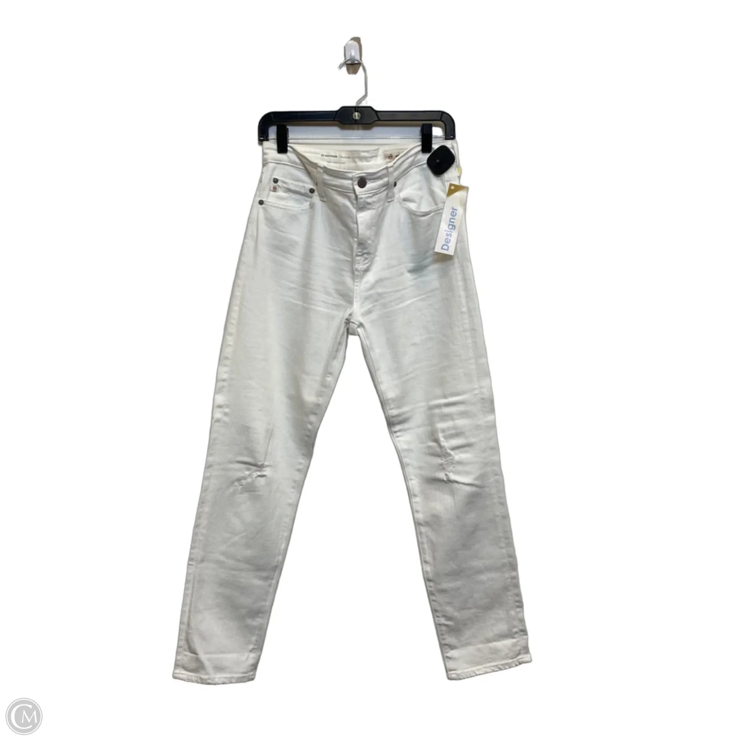 Jeans Designer By Ag Jeans In White Denim, Size: 4