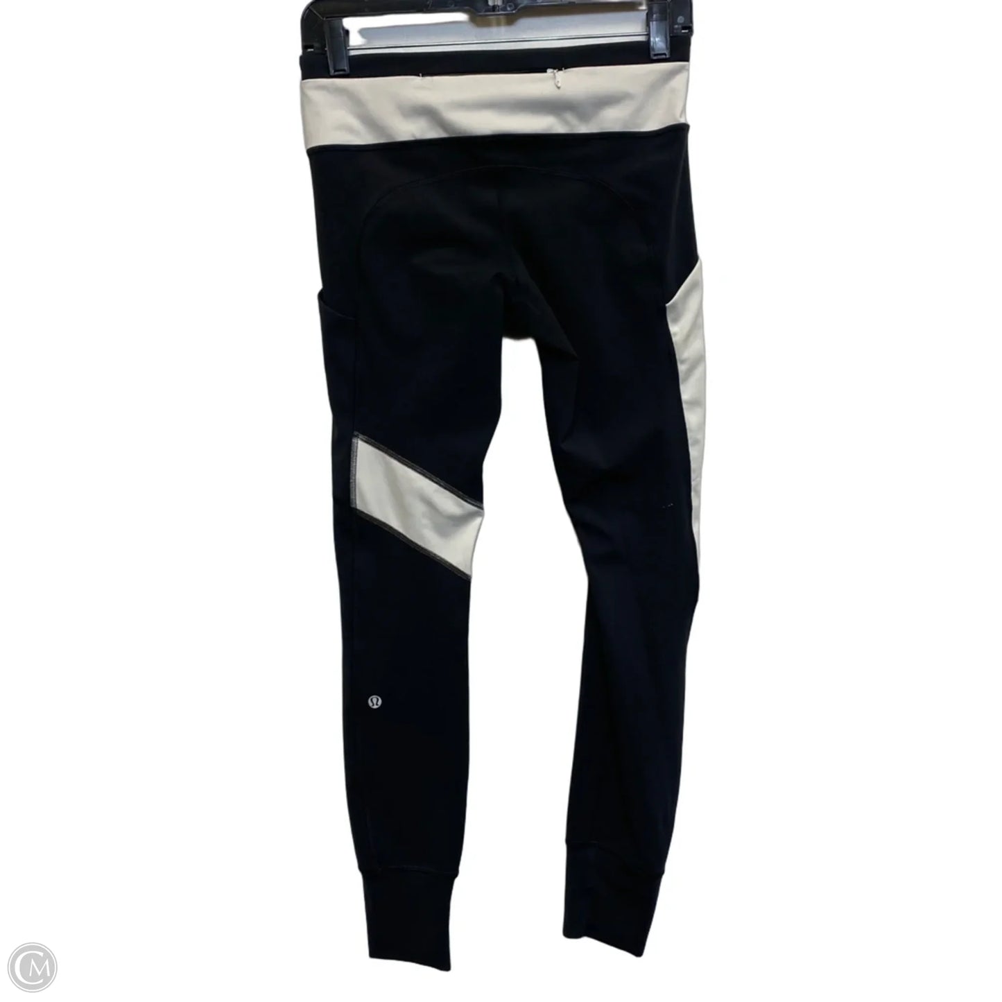 Athletic Leggings Designer By Lululemon In Black & White, Size: S