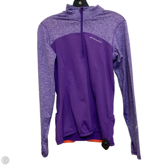 Athletic Sweatshirt Collar By Brooks In Purple, Size: S