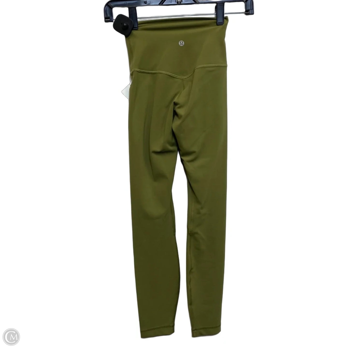 Athletic Leggings Designer By Lululemon In Green, Size: Xs