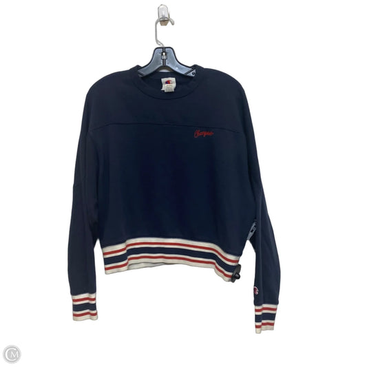 Athletic Sweatshirt Crewneck By Champion In Navy, Size: L