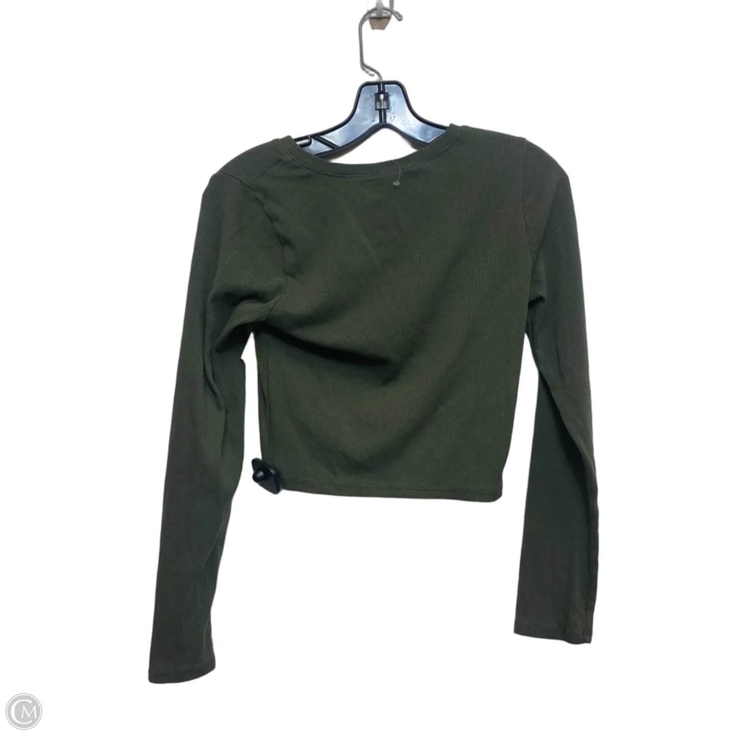 Top Long Sleeve By Bozzolo In Green, Size: L