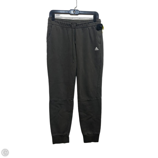 Athletic Pants By Adidas In Grey, Size: M
