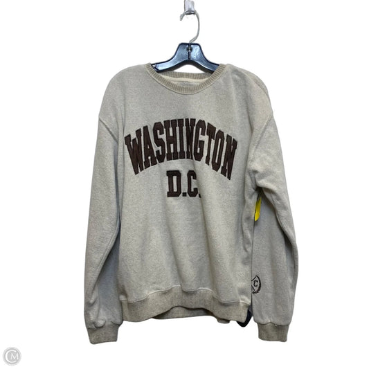 Sweatshirt Crewneck By New York Popular In Tan, Size: Xl