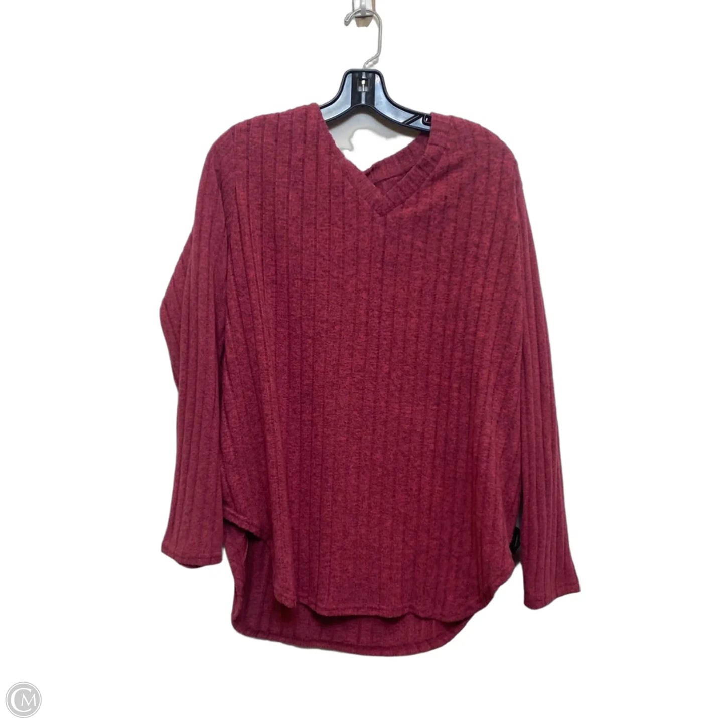 Top Long Sleeve By Cmf In Pink, Size: 3x