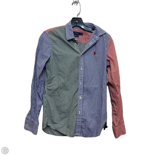 Top Long Sleeve By Polo Ralph Lauren In Multi-colored, Size: S