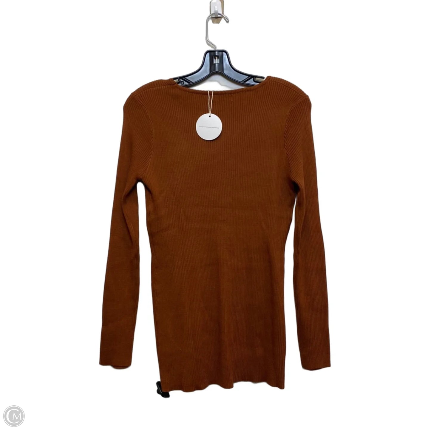Top Long Sleeve By Wantroy In Brown, Size: Xl