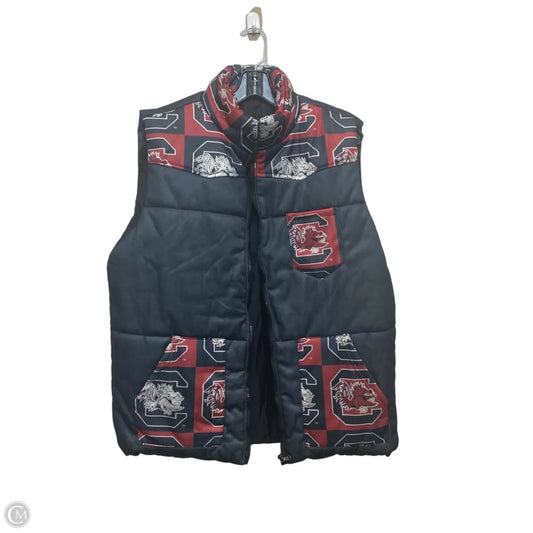 Vest Puffer & Quilted By Clothes Mentor In Blue & Red, Size: Xxl