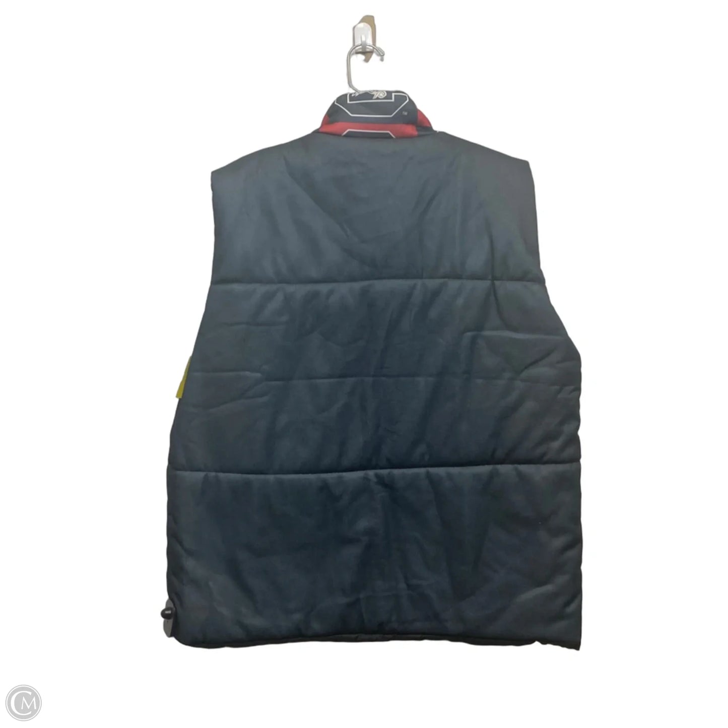 Vest Puffer & Quilted By Clothes Mentor In Blue & Red, Size: Xxl