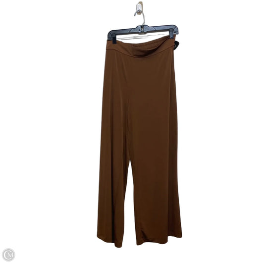 Pants Wide Leg By Three Dots In Brown, Size: Xl
