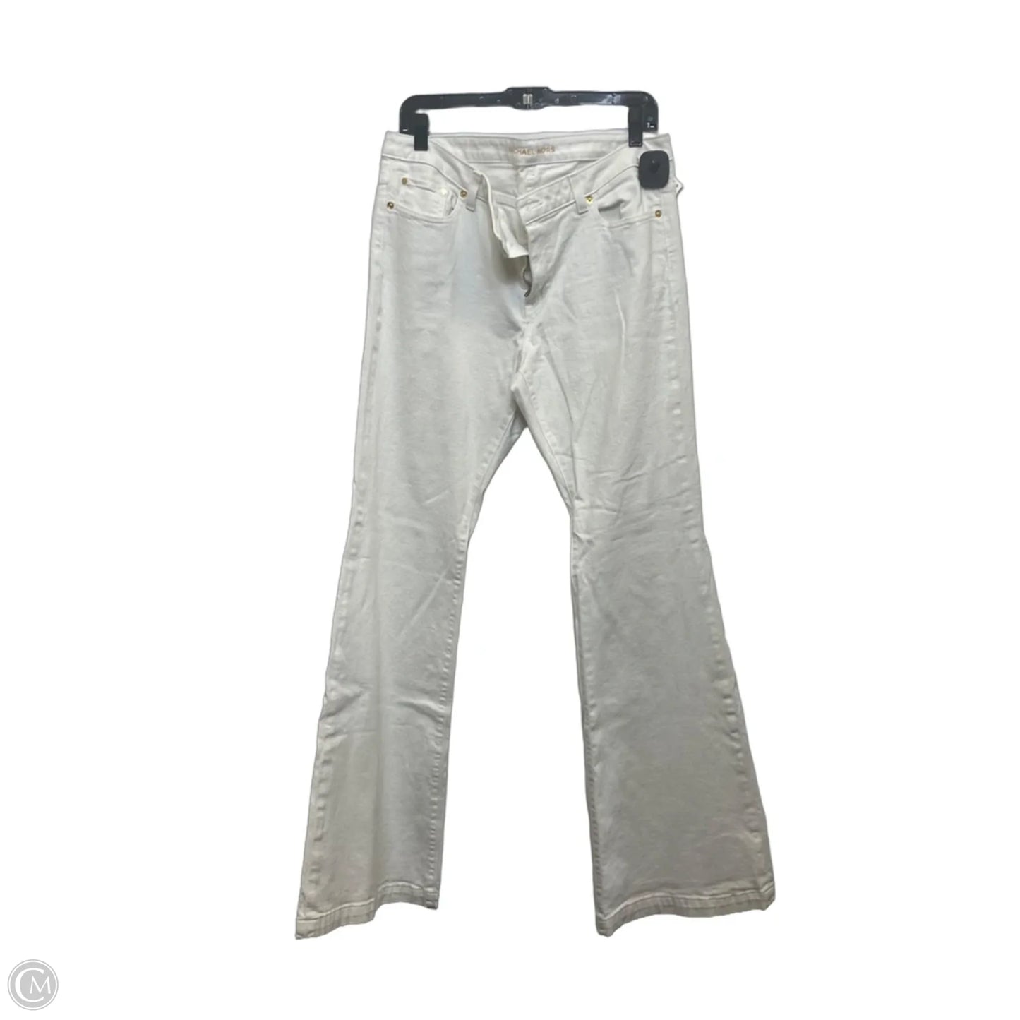 Jeans Designer By Michael Kors In White Denim, Size: 12