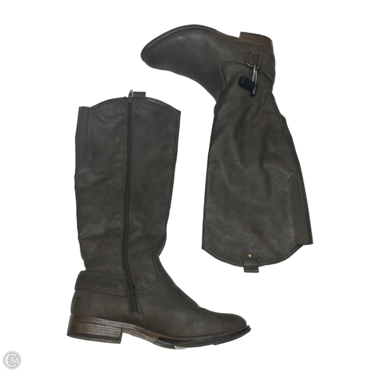 Boots Knee Flats By Bass In Grey, Size: 9