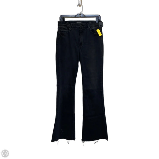 Jeans Flared By Just Black In Black Denim, Size: 8