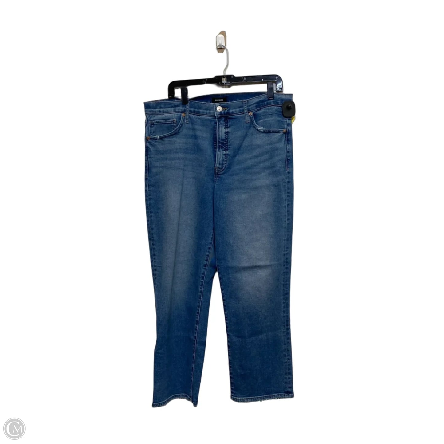 Jeans Boyfriend By Express In Blue Denim, Size: 14