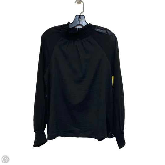 Top Long Sleeve By Cable And Gauge In Black, Size: M