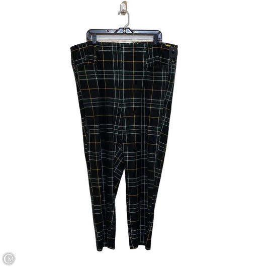 Pants Dress By Torrid In Black & Green, Size: 3x