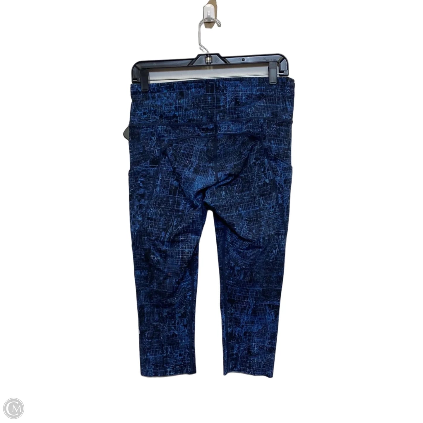 Athletic Leggings Capris Designer By Lululemon In Blue, Size: M