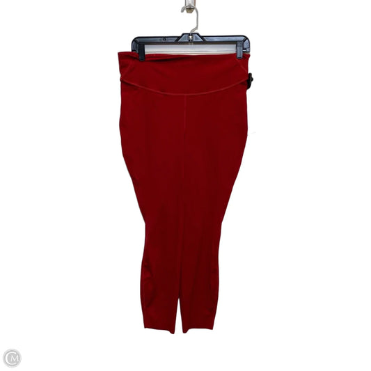 Athletic Leggings Designer By Lululemon In Red, Size: L