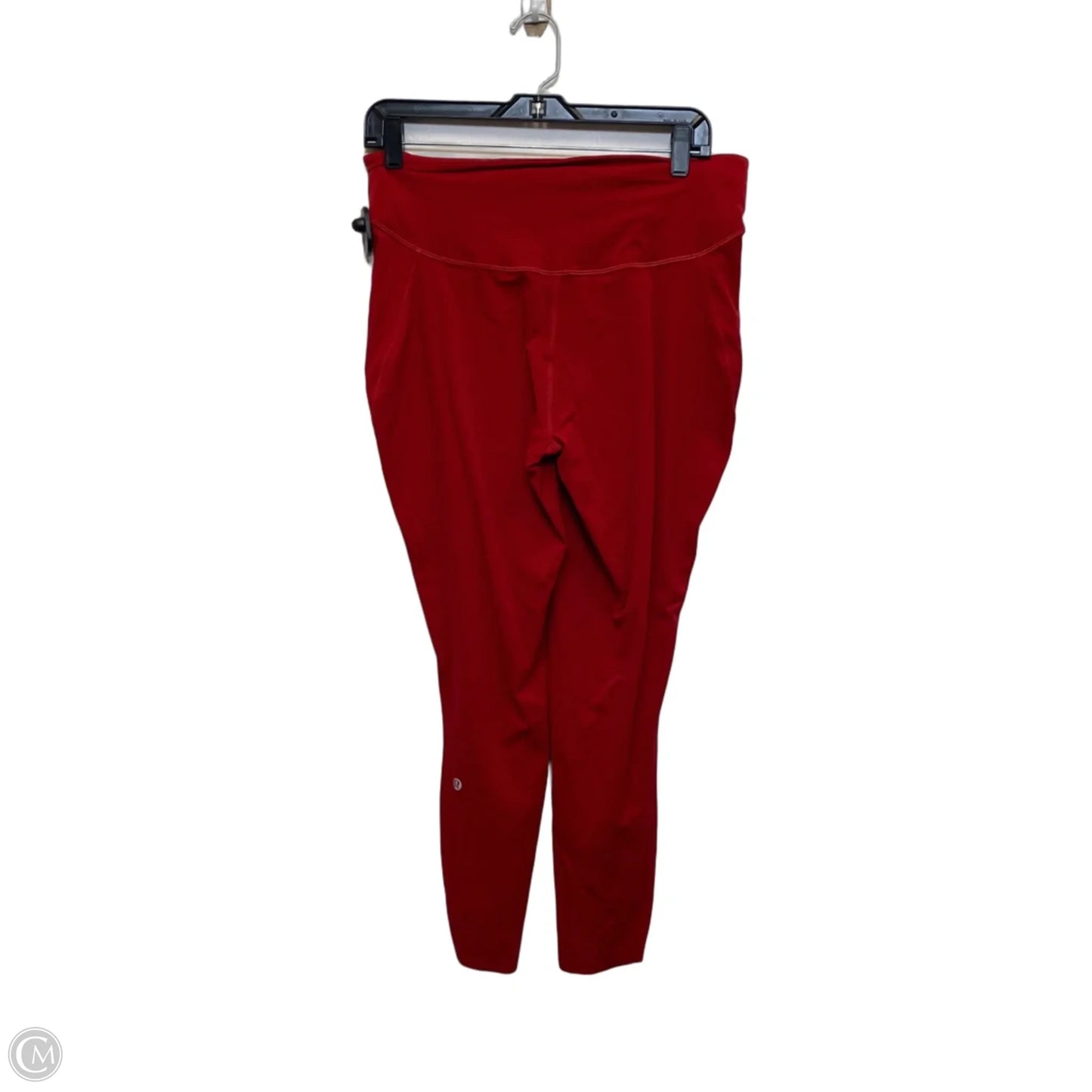 Athletic Leggings Designer By Lululemon In Red, Size: L