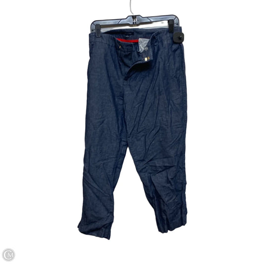 Pants Cropped By Tommy Hilfiger In Blue, Size: 16