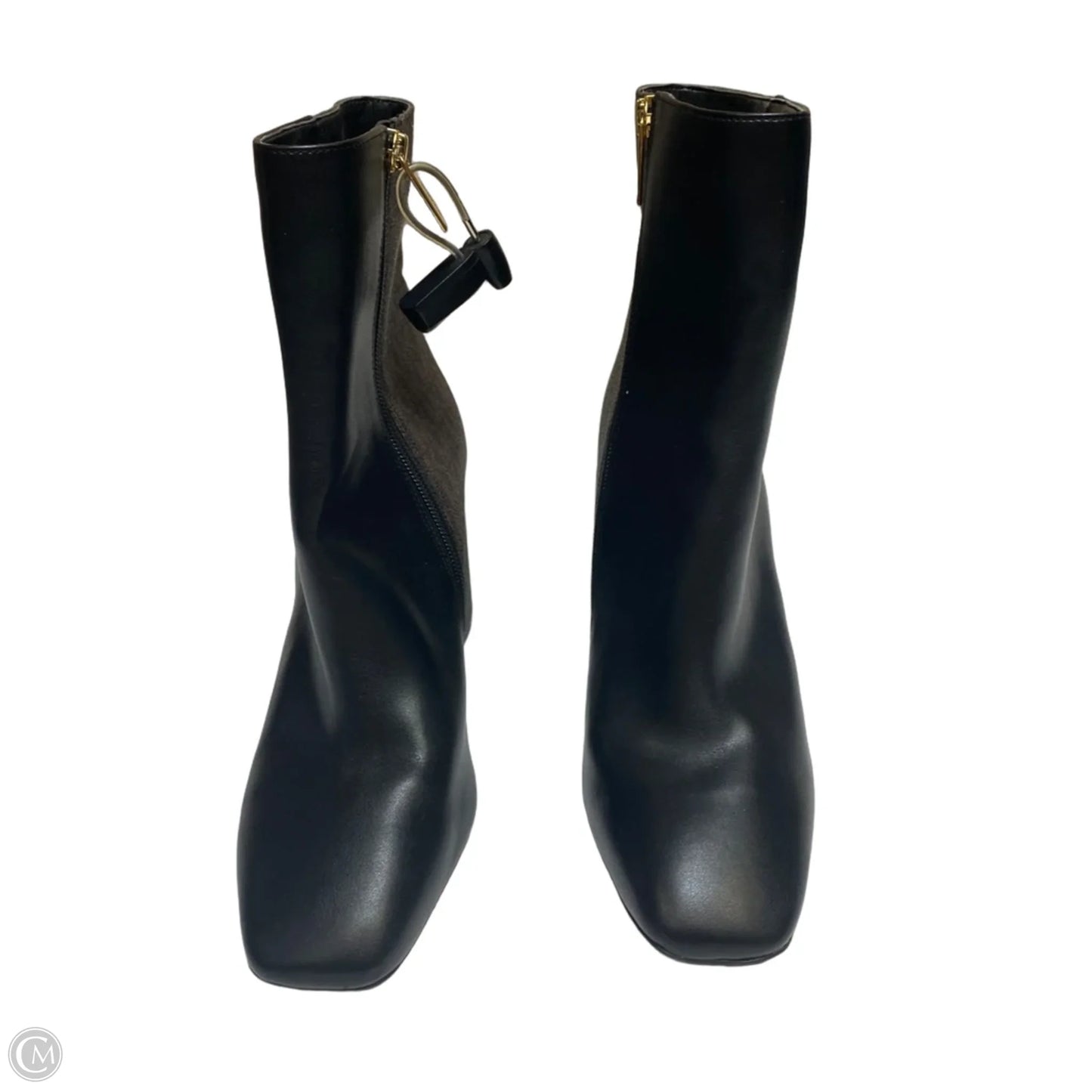 Boots Ankle Heels By Michael By Michael Kors In Black & Brown, Size: 9.5