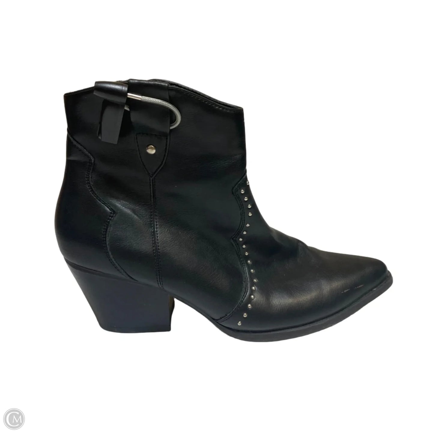 Boots Ankle Heels By Centro Point In Black, Size: 9.5