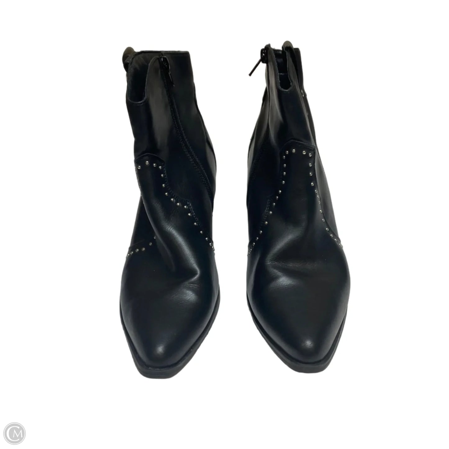 Boots Ankle Heels By Centro Point In Black, Size: 9.5